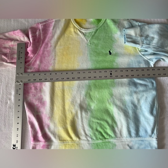 Ralph Lauren Pink and Yellow Tie-Dye Sweatshirt - Picture 7 of 7